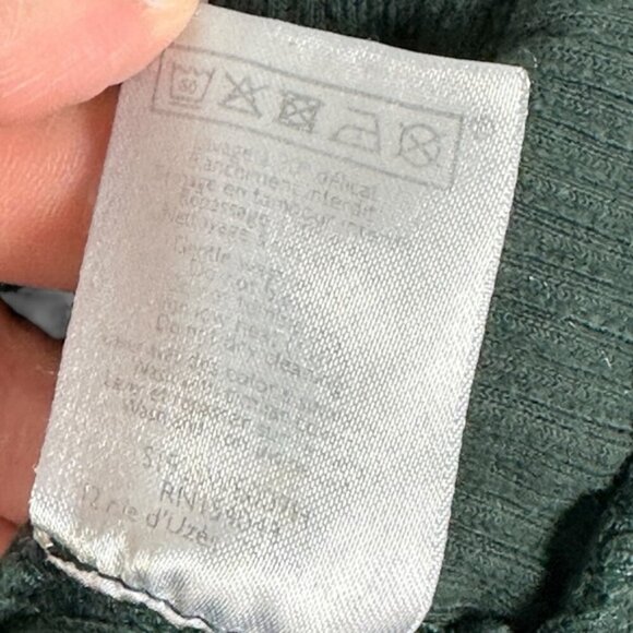 Sezane Mary Sweatshirt Sage Green Size Medium French Organic Cotton Velvet Boho - Picture 11 of 13